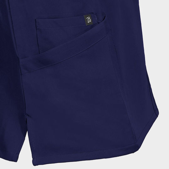 Beunique Moni Unisex Ιατρική Μπλούζα Navy Μπλε