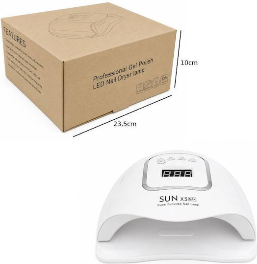 Nail Curing Lamp UV LED 54W Sun X5 Max LCD Screen Sun X5 Max 54W UV LED Nail Lamp LCD Display