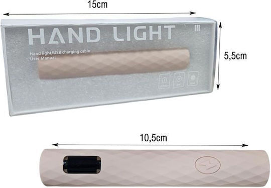 Rechargeable LED Nail Polish Curing Lamp 3W Beige