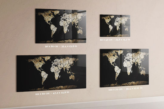 Magnetic Board World Map Drought One Magnet 120x60