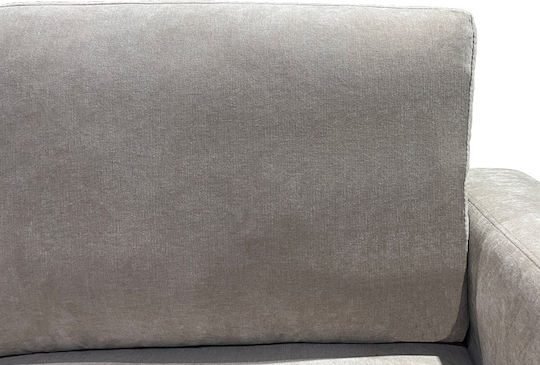 Canapea Colțar cu Colțul Stâng Bej 248x173x89cm
