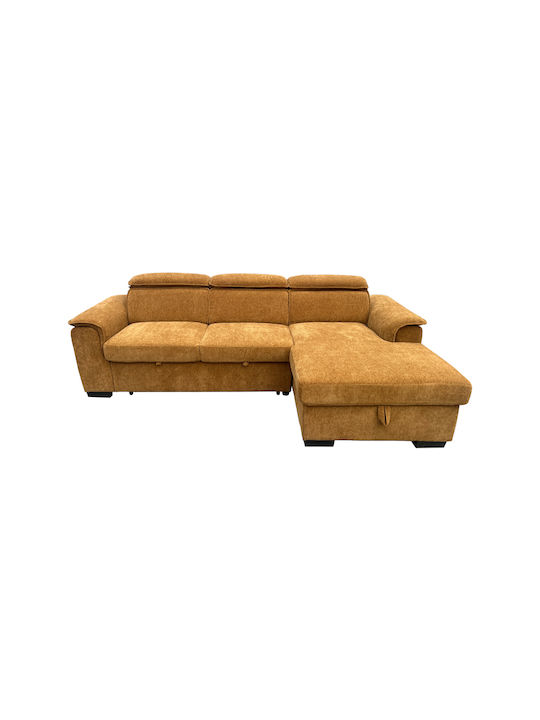 Lemance Ecke Sofa Bett mit Linker Ecke Camel 251x168x82cm