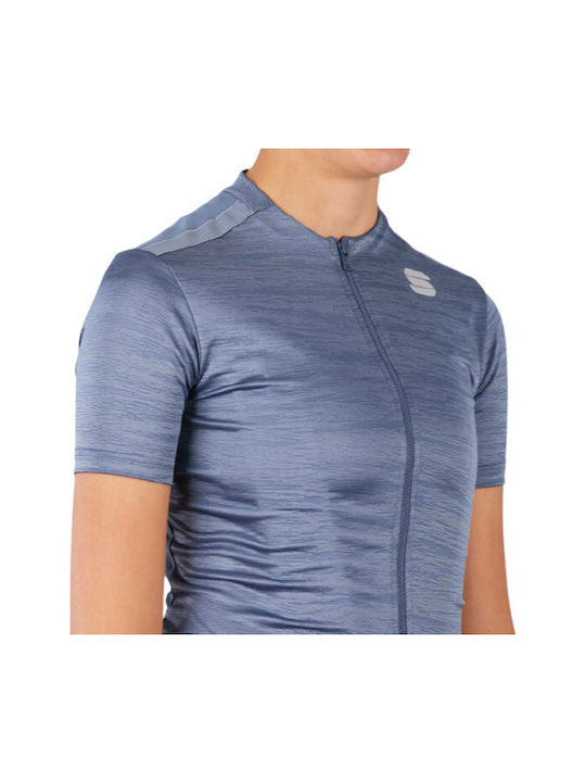 Sportful Tricou De Ciclism Mâneci Scurte Pentru Femei Albastru