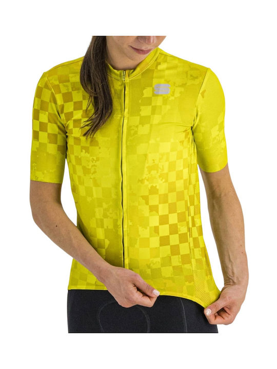 Sportful Tricou De Ciclism Pentru Femei Cu Mâneci Scurte Verde