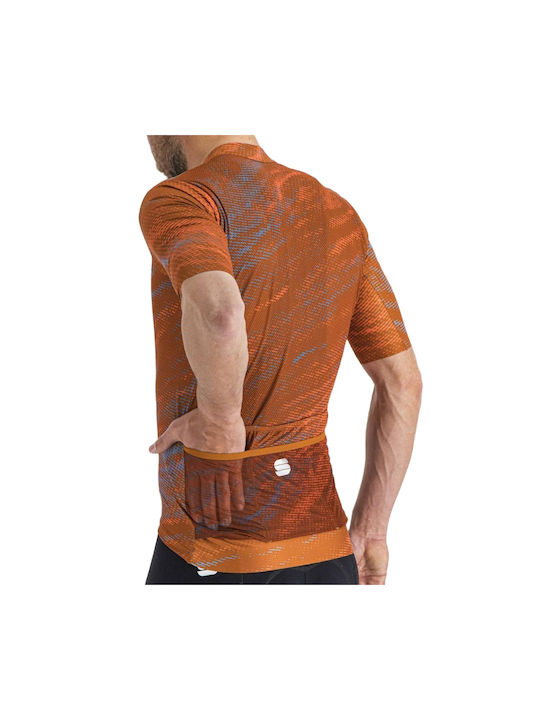 Sportful Supergiara Tricou De Ciclism Pentru Bărbați Mâneci Scurte Drum Bike Maro