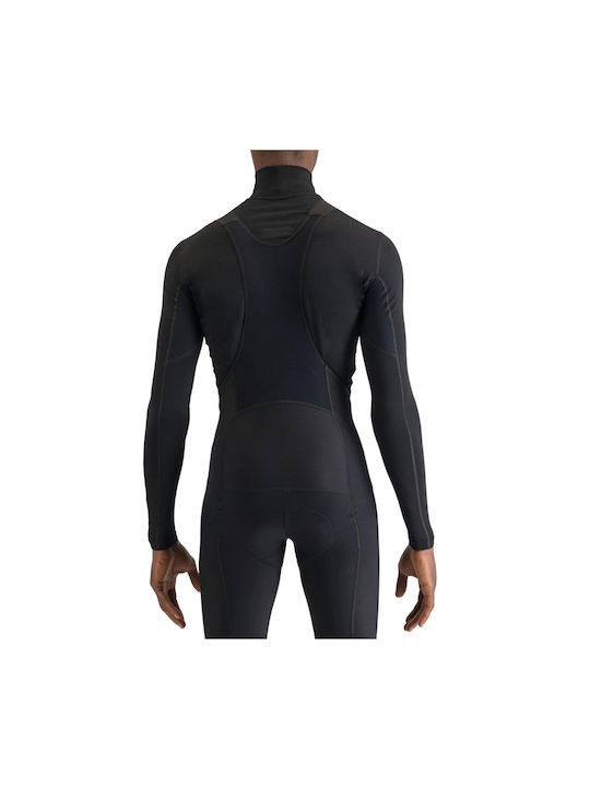 Sportful Tricou De Ciclism Mânecă Lungă Pentru Bărbați Negru