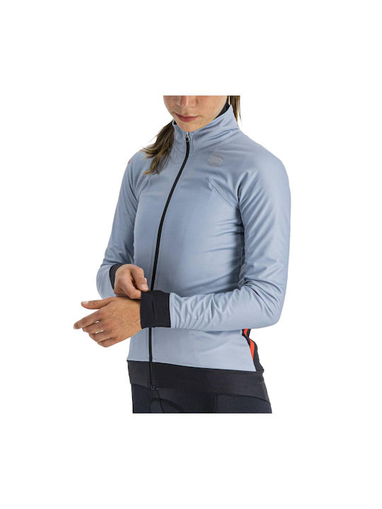 Sportful Tricou De Ciclism Mânecă Lungă Pentru Femei Albastru