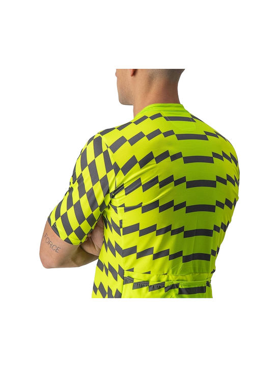 Castelli Unlimited Tricou De Ciclism Pentru Bărbați Cu Mâneci Scurte Verde