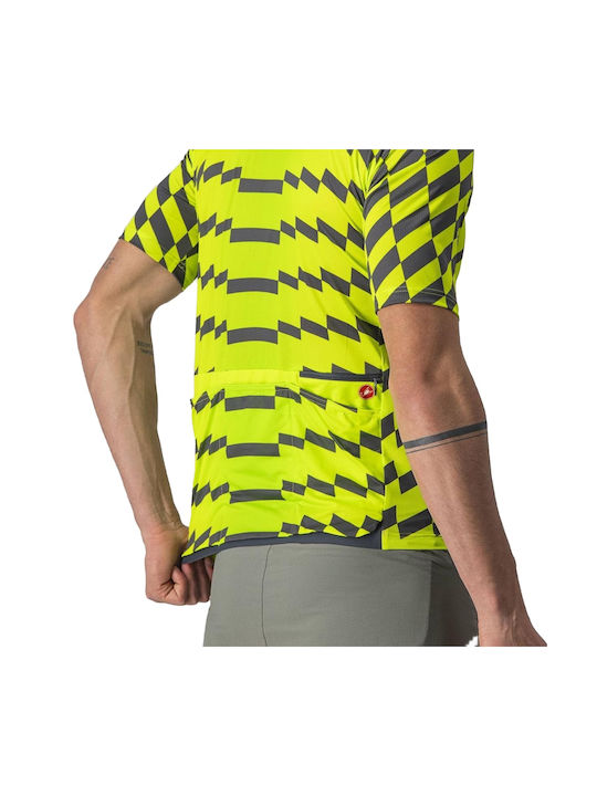 Castelli Unlimited Tricou De Ciclism Pentru Bărbați Cu Mâneci Scurte Verde