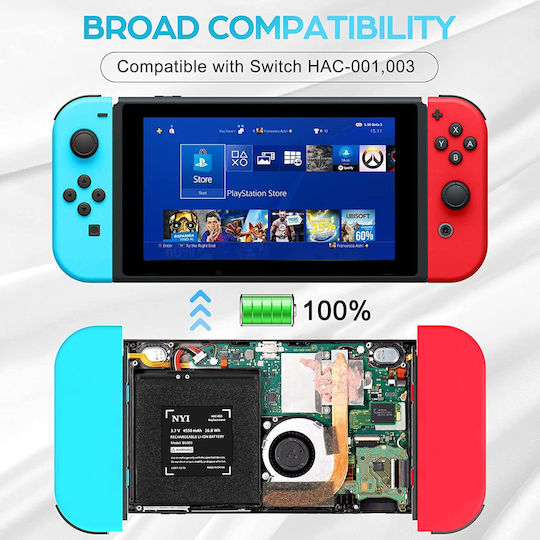 Hac-003 Battery 4550 Mah Compatible Nintendo Switch Hac-001 Battery Installation Tool Set
