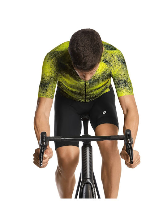 Assos Tricou De Ciclism Pentru Bărbați Cu Mâneci Scurte Galben