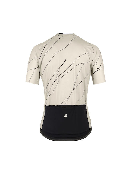 Assos Tricou De Ciclism Cu Mâneci Scurte Pentru Bărbați Drum Bej