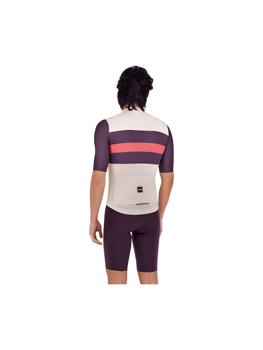 Santini Kurze Ärmel Fahrradtrikot Beiges