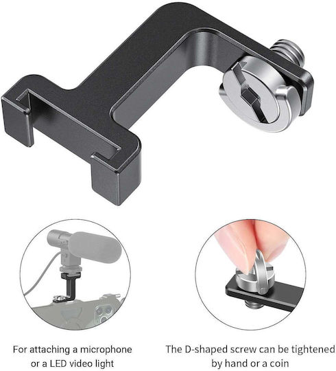 SmallRig Buc2637 Adaptor de montare cu șurub Cold Shoe Extensor vertical pentru camere foto-video
