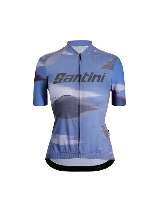 Santini Women's Short Sleeve Cycling Jersey Blue