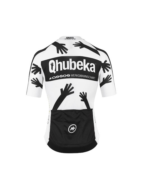 Assos Tricou De Ciclism Pentru Bărbați Cu Mâneci Scurte Albă