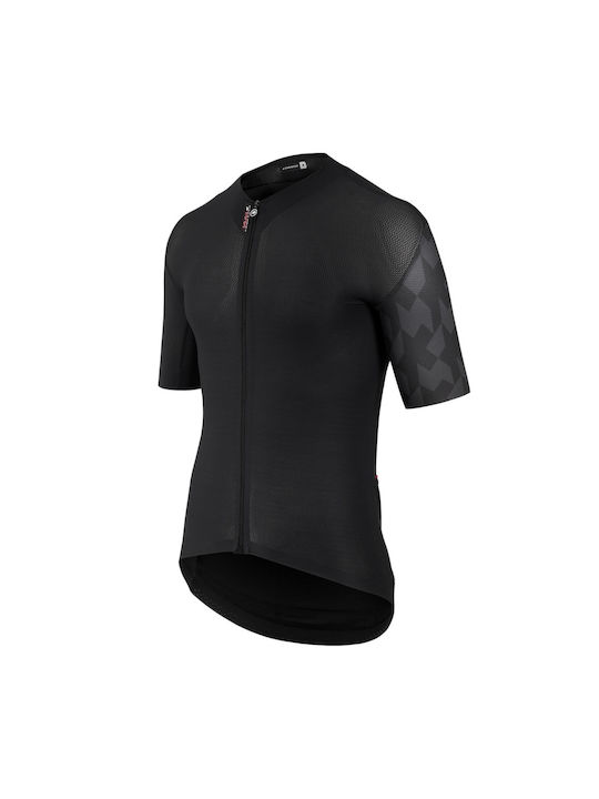 Assos Tricou De Ciclism Pentru Bărbați Cu Mâneci Scurte Negru