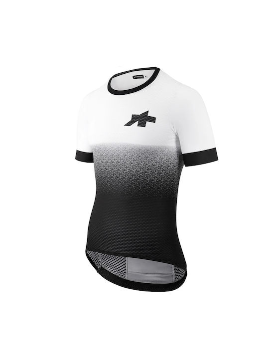 Assos Tricou De Ciclism Pentru Bărbați Cu Mâneci Scurte Alb