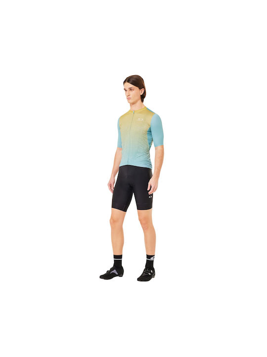Oakley Men's Short Sleeve Cycling Jersey Light Blue