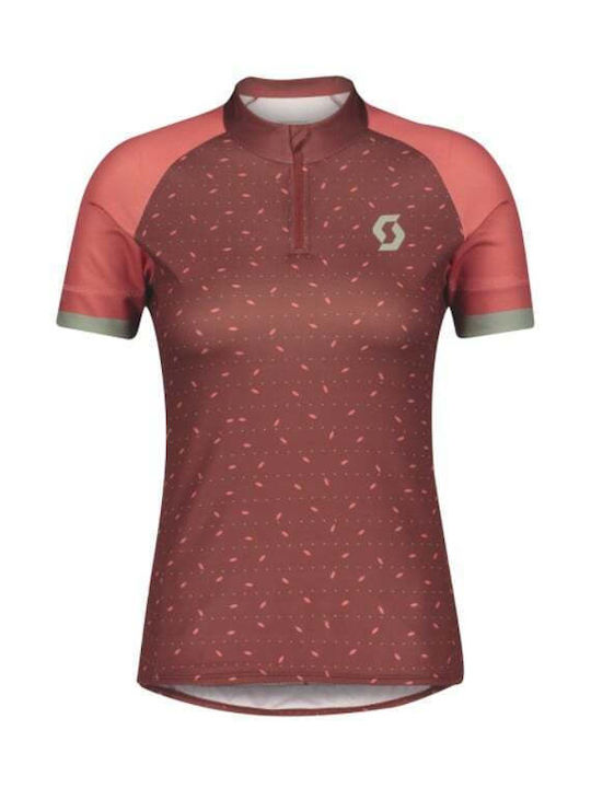 Scott Women's Short Sleeve Cycling Jersey Red