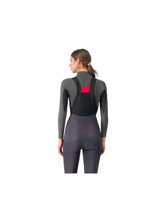 Castelli Castelli Damen Lange Ärmel Fahrradtrikot Grau