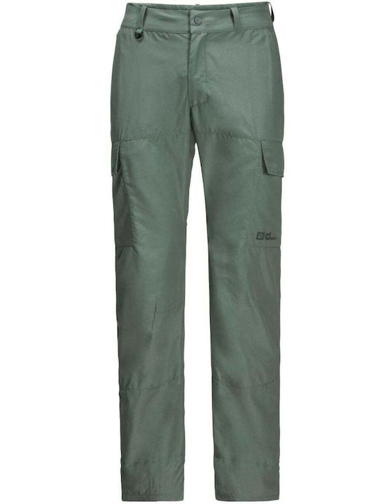 Jack Wolfskin Pantaloni Lungi de Drumeție Pentru Bărbați Verzi