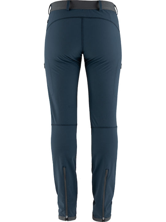 Fjallraven Bergtagen Pantaloni Lungi De Cățărare Pentru Femei Albaștri