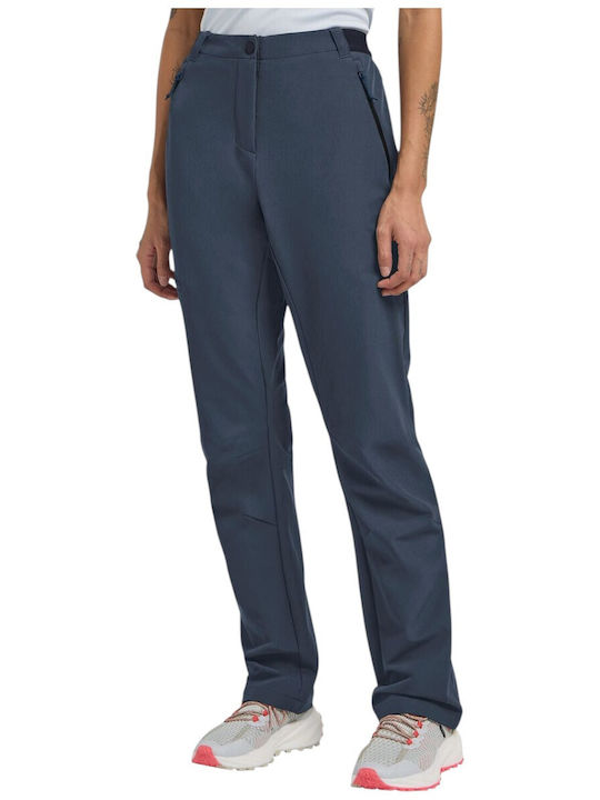 Jack Wolfskin Pantaloni lungi de drumeție pentru femei albaștri