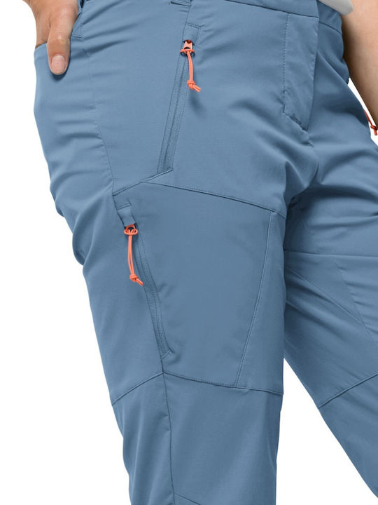Jack Wolfskin Pantaloni Lungi de Drumeție Pentru Femei Albaștri