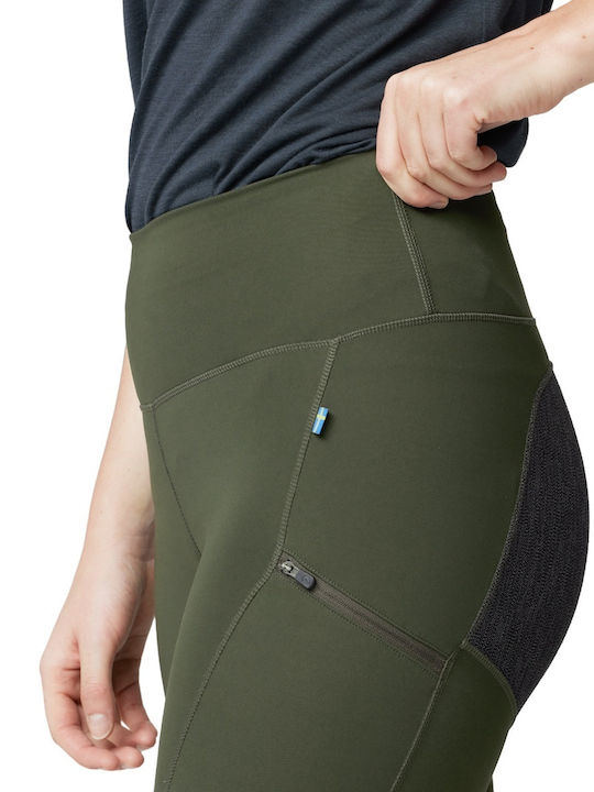 Fjallraven Abisko Pantaloni Lungi de Drumeție Pentru Femei Khaki