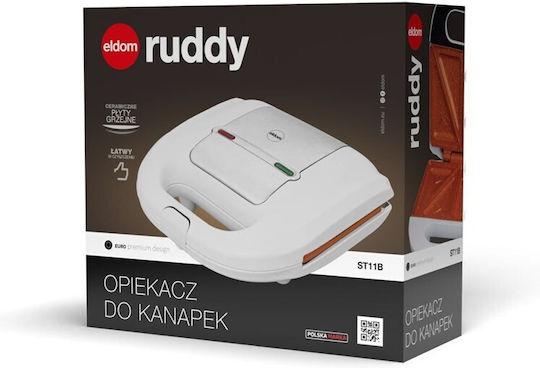 Eldom Τοστιέρα για 2 Τοστ 750W Λευκή