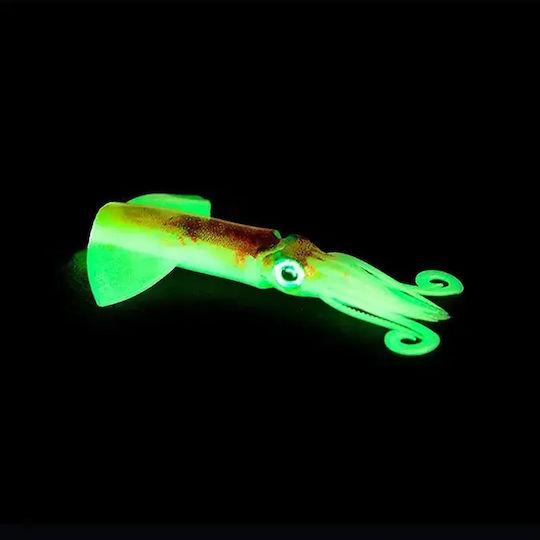 JLC Xipi Evo Squid Jigs Fluorescent 17cm Real Brown
