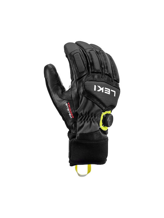 Leki Mănuși de schi și snowboard pentru bărbați Negre