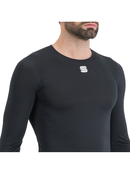 Sportful Bluză Termică cu Mâneci Lungi Neagră pentru Bărbați Sportful Bluză Termică cu Mâneci Lungi Neagră pentru Bărbați