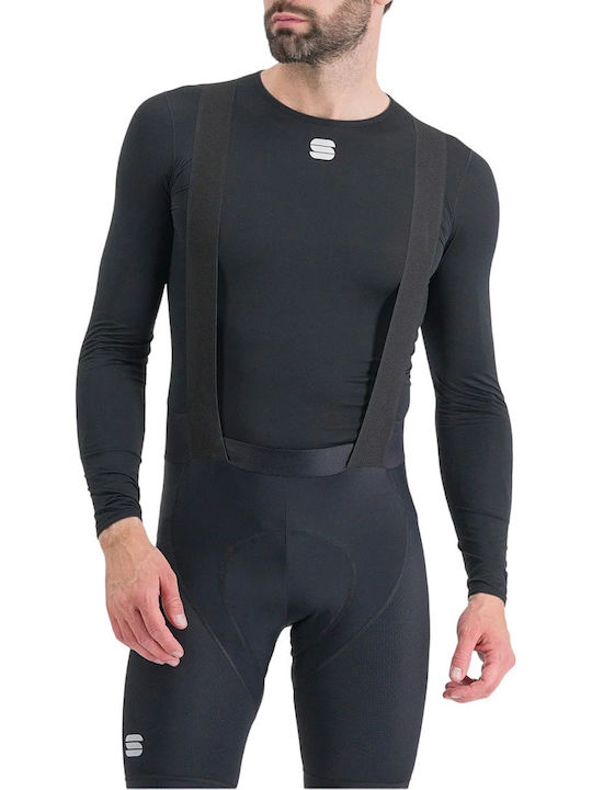 Sportful Bluză Termică cu Mâneci Lungi Neagră pentru Bărbați
