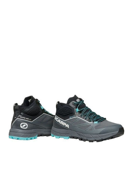 Scarpa Ghete de Drumeție Pentru Femei Impermeabile Cu Membrană Gore-Tex Gri