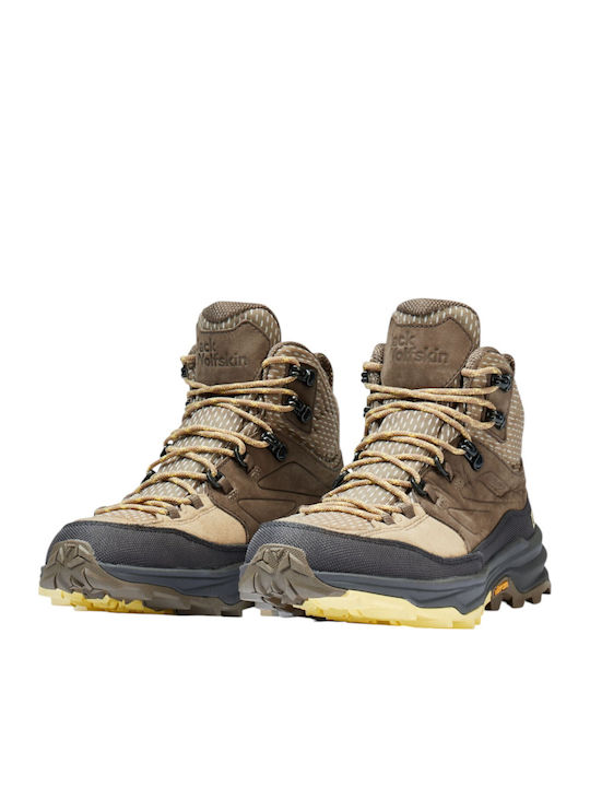 Jack Wolfskin Ghete de drumeție pentru femei Impermeabile Bej