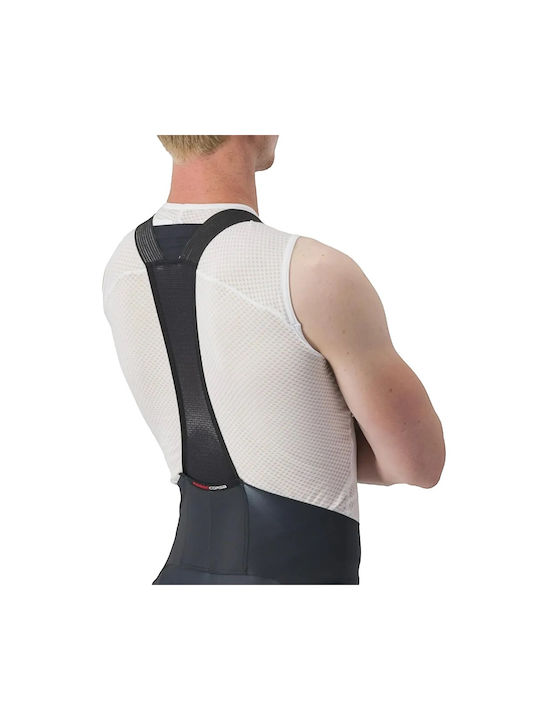 Castelli Pantaloni De Ciclism Pentru Bărbați Cu Bretele Negri