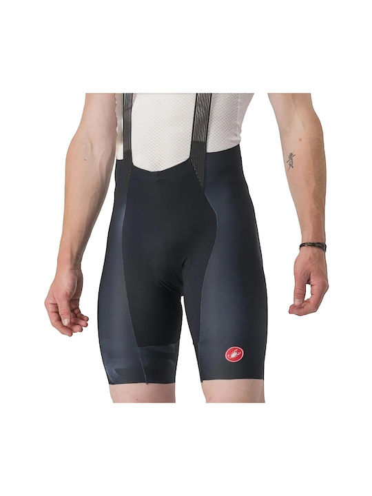 Castelli Pantaloni De Ciclism Pentru Bărbați Cu Bretele Negri