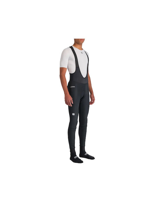 Sportful Pantaloni De Ciclism Impermeabili Pentru Bărbați Cu Bretele Negri