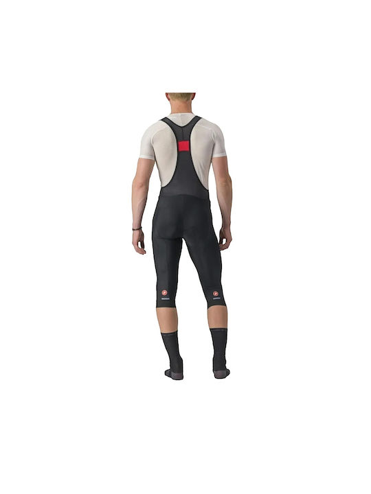 Castelli Pantaloni de Ciclism Pentru Bărbați cu Bretele Negri