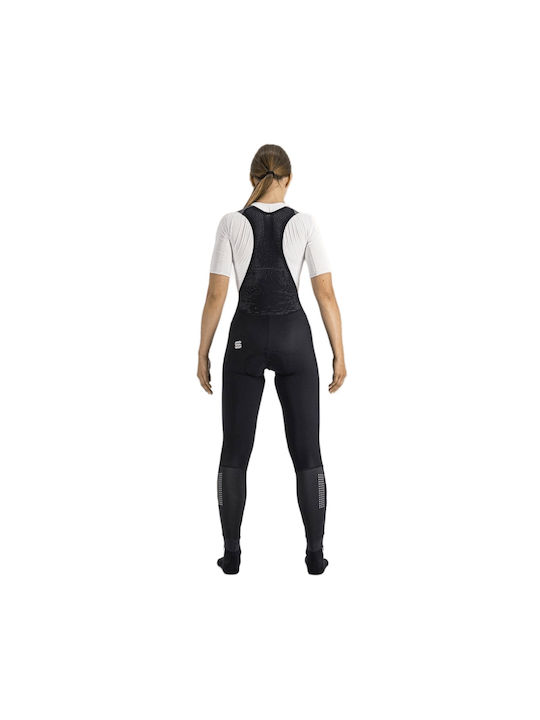 Sportful Pantaloni De Ciclism Pentru Femei Cu Bretele Impermeabili Negri