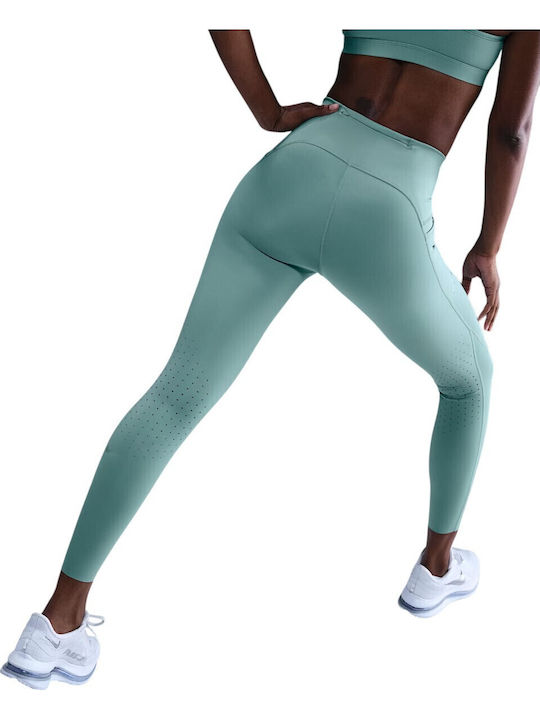 Dri-Fit Swift Alergare Colanți Dama Cropped Albastru