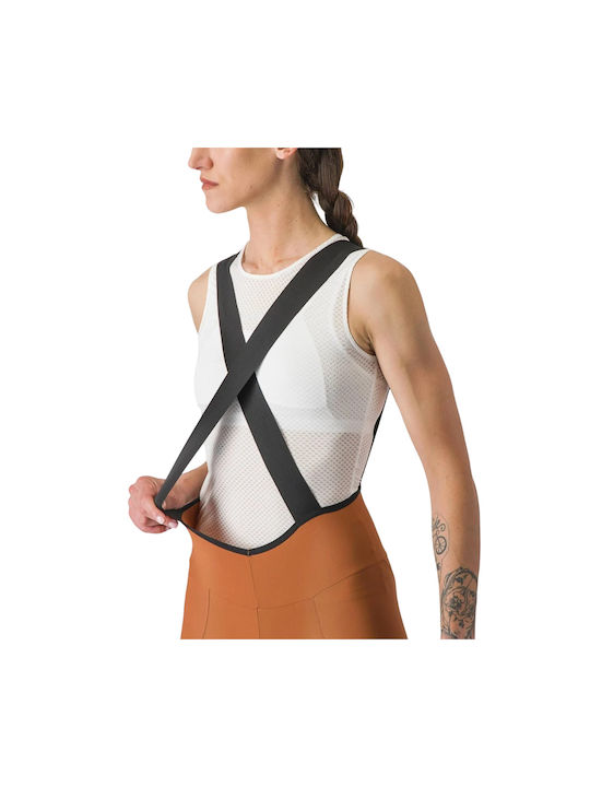 Castelli Pantaloni De Ciclism Pentru Femei Cu Bretele Maro