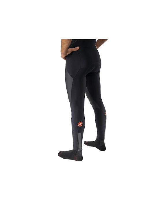 Castelli Pantaloni De Ciclism Impermeabili Pentru Bărbați Cu Bretele Negri
