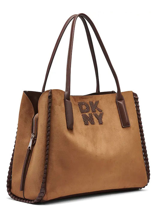 Women's Tote Bag Suede Brown