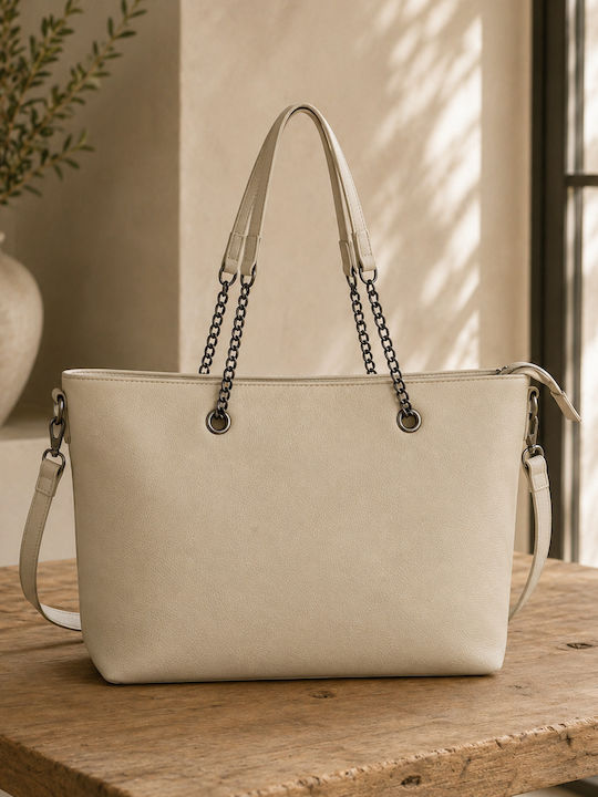 Set Gentă Dama Tote De Mână Bej