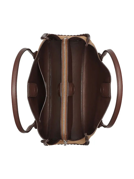 Women's Tote Bag Suede Brown