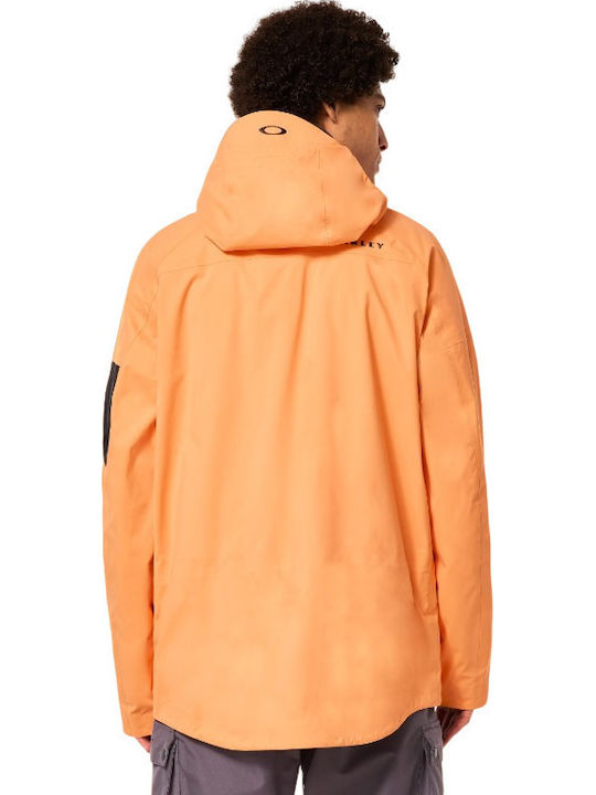 Oakley FOA402341-73K Geacă Pentru Bărbați Gore-Tex Pentru Schi & Snowboard Portocalie