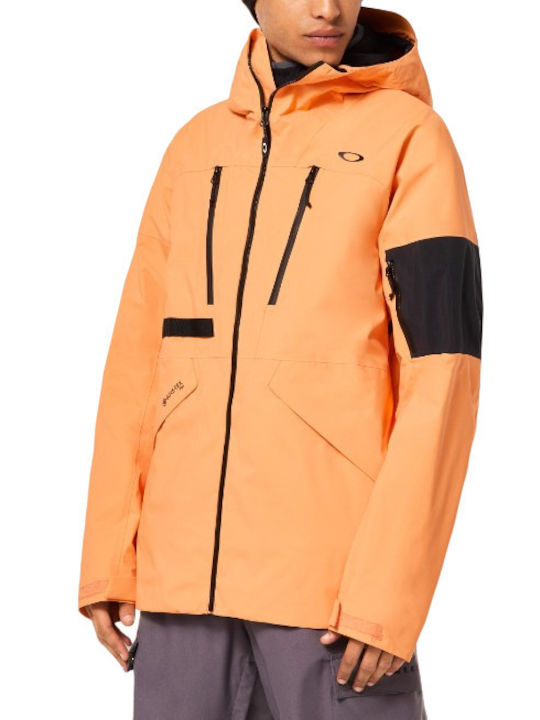 Oakley FOA402341-73K Geacă Pentru Bărbați Gore-Tex Pentru Schi & Snowboard Portocalie